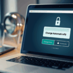 Navegador Google Chrome exibindo alerta de senha vazada e opção de troca rápida por nova senha segura