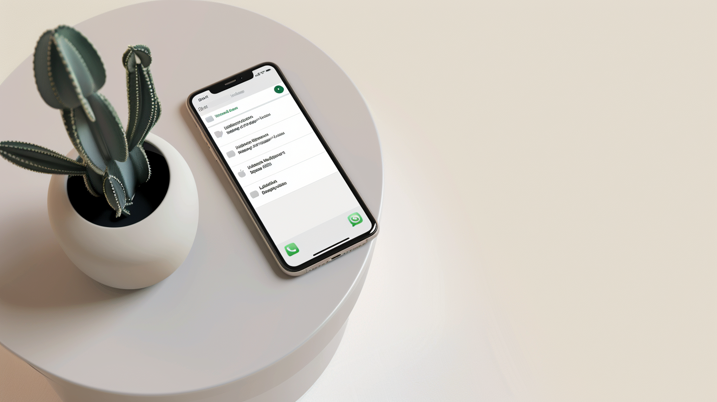 Celular exibindo duas contas do WhatsApp ativas simultaneamente no mesmo dispositivo com interface atualizada