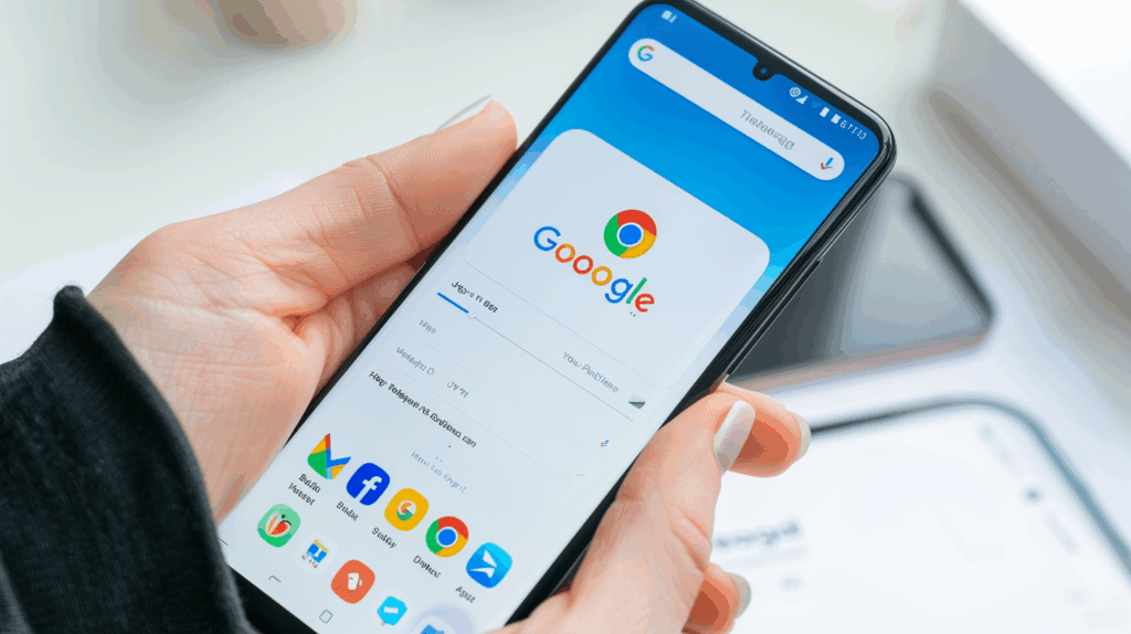 Pessoa atualizando o app Threads em um celular Motorola para resolver bug de consumo de bateria